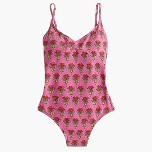 Ballet one-piece swimsuit in SZ block floral